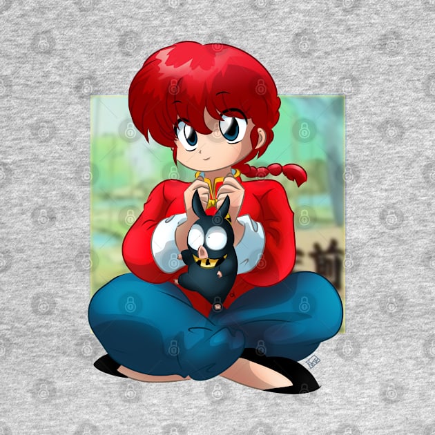 Ranma and P-Chan by La Casa del Otaku